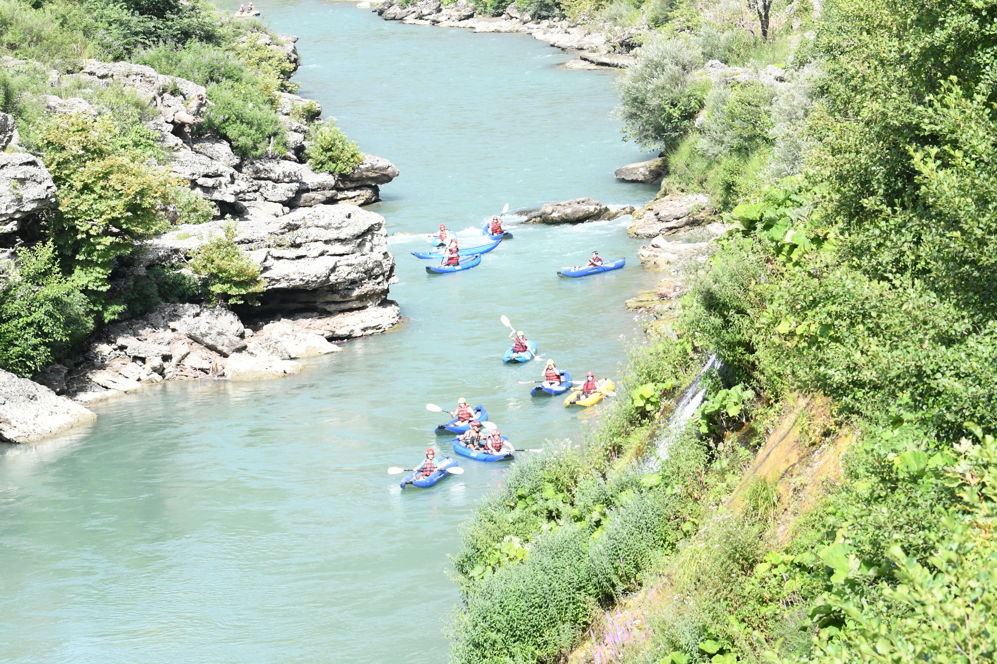 Kayak in Vjosa River 