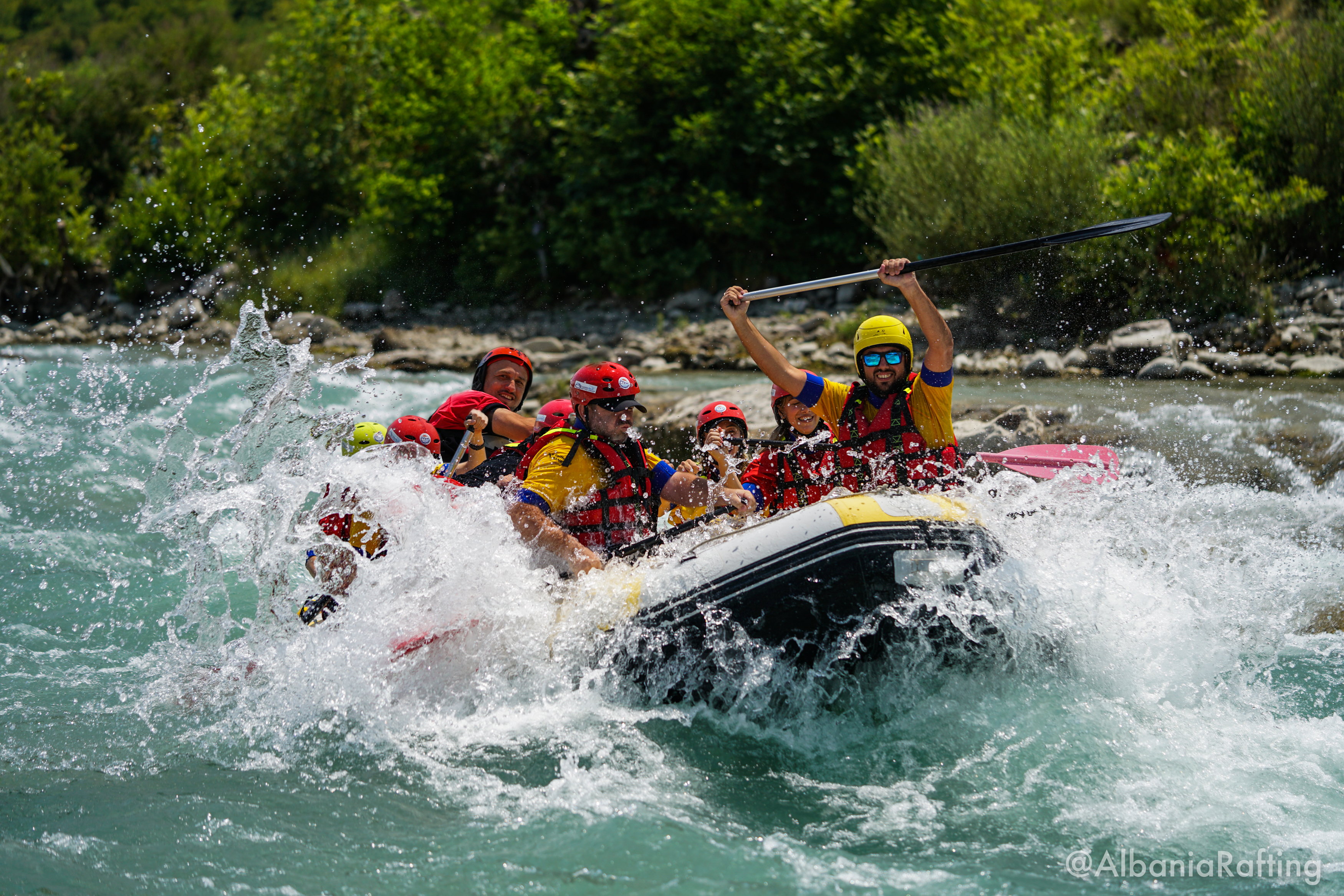 Rafting in Vjosa river,Permet
