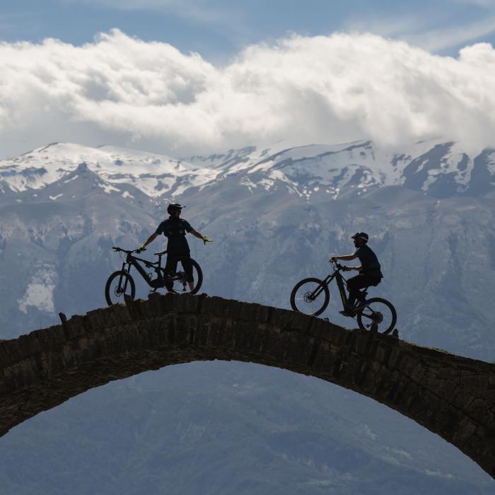 Ebike in Vjosa river ,