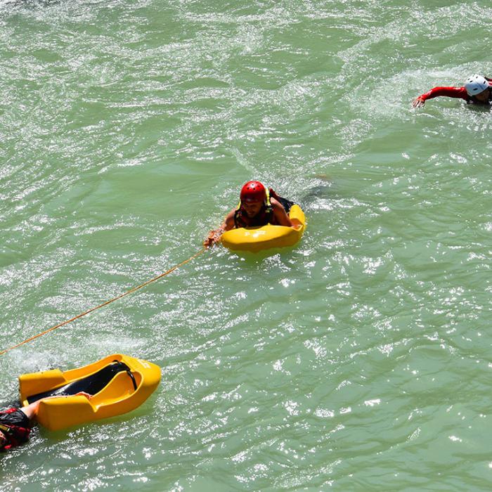 Hydrospeed in Vjosa river - The blue heart of Europe