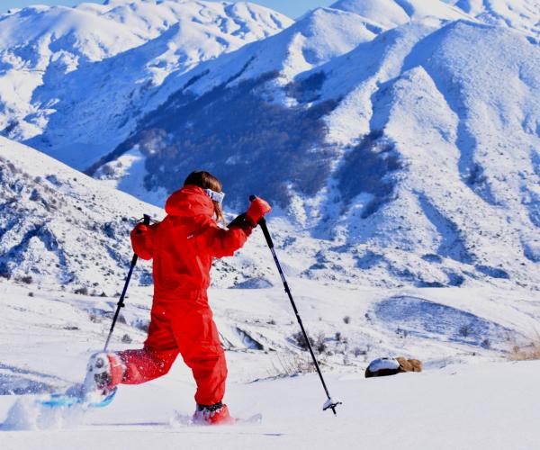 Snowshoeing In the holy Mountain of Tomorr