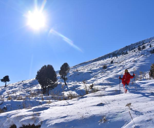 Snowshoeing In the holy Mountain of Tomorr