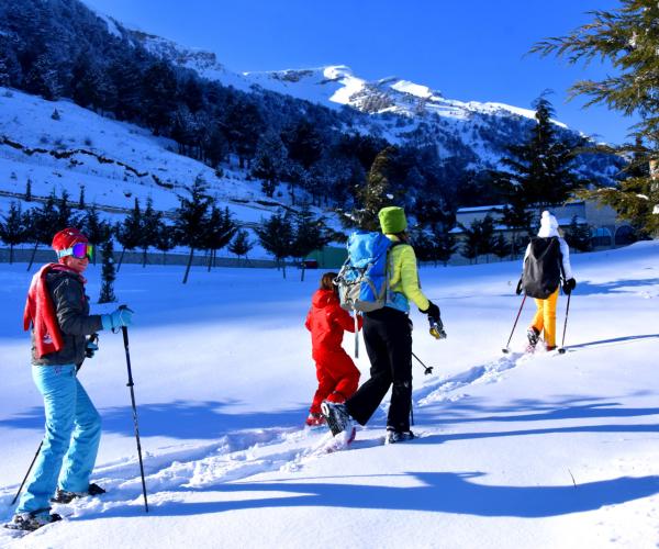 Snowshoeing In the holy Mountain of Tomorr