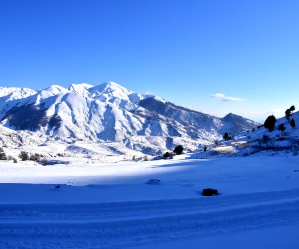 Snowshoeing In the holy Mountain of Tomorr