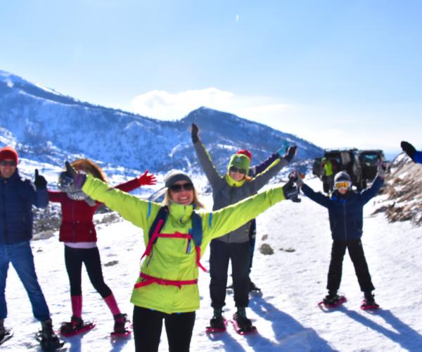 Snowshoeing In the holy Mountain of Tomorr