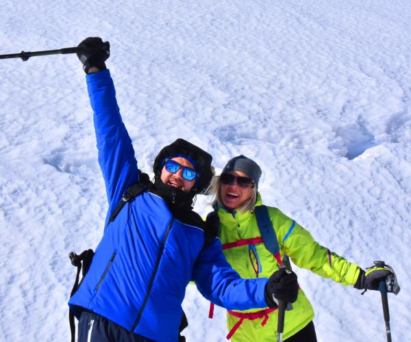 Snowshoeing In the holy Mountain of Tomorr