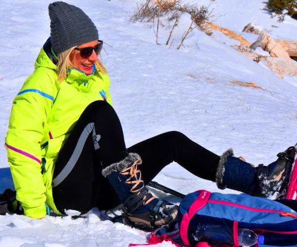 Snowshoeing In the holy Mountain of Tomorr