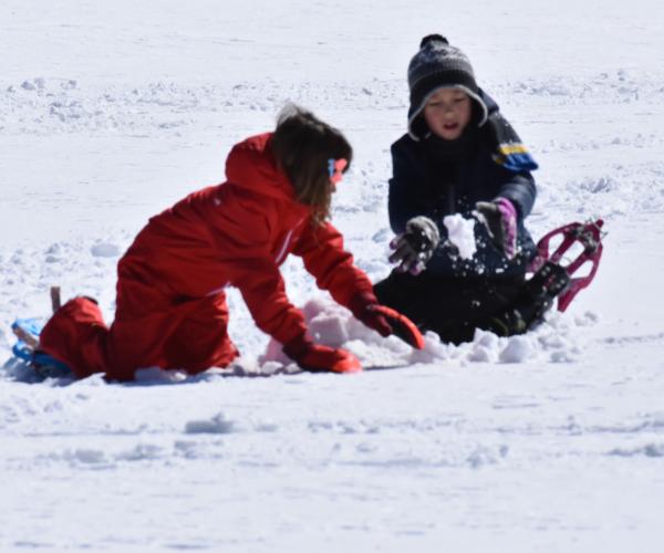 Snowshoeing In the holy Mountain of Tomorr