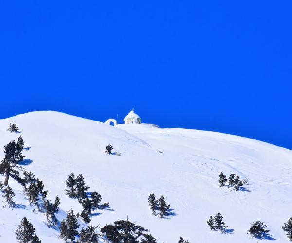 Snowshoeing In the holy Mountain of Tomorr