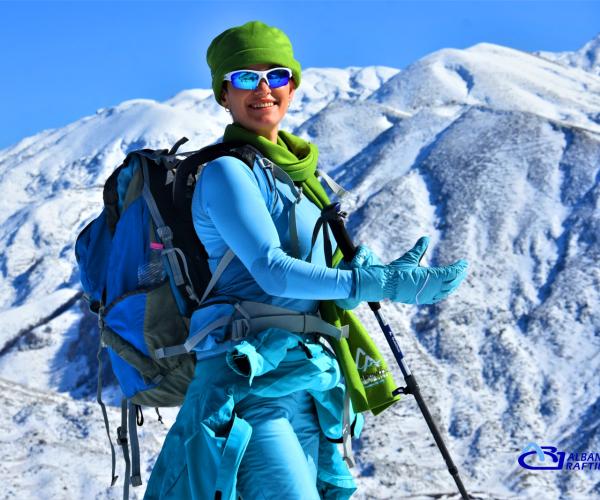 Snowshoeing In the holy Mountain of Tomorr