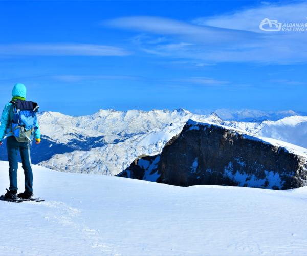 Snowshoeing In the holy Mountain of Tomorr ,Berat